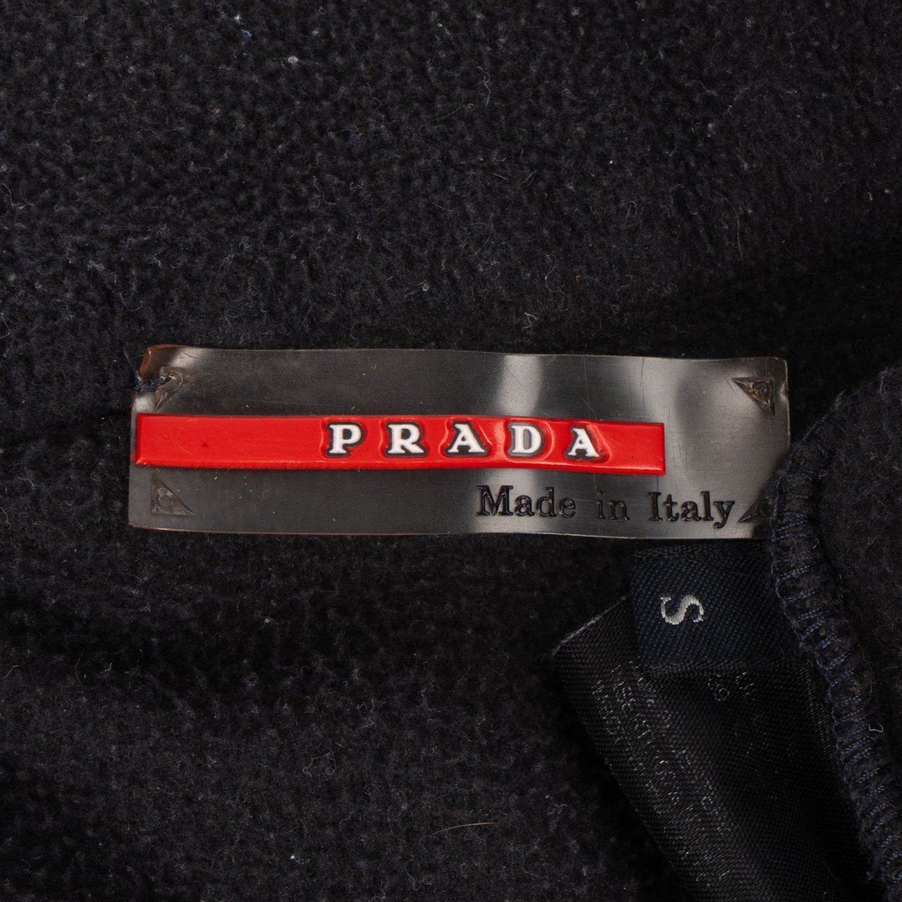 Prada Prada Black Sport Fleece Jacket (M) Zwart