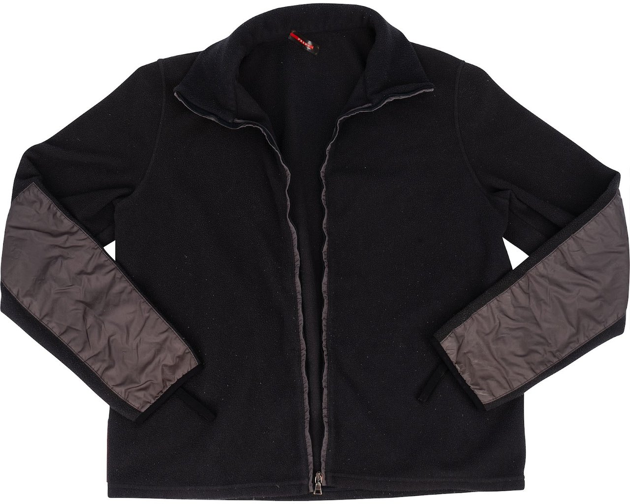 Prada Prada Black Sport Fleece Jacket (M) Zwart