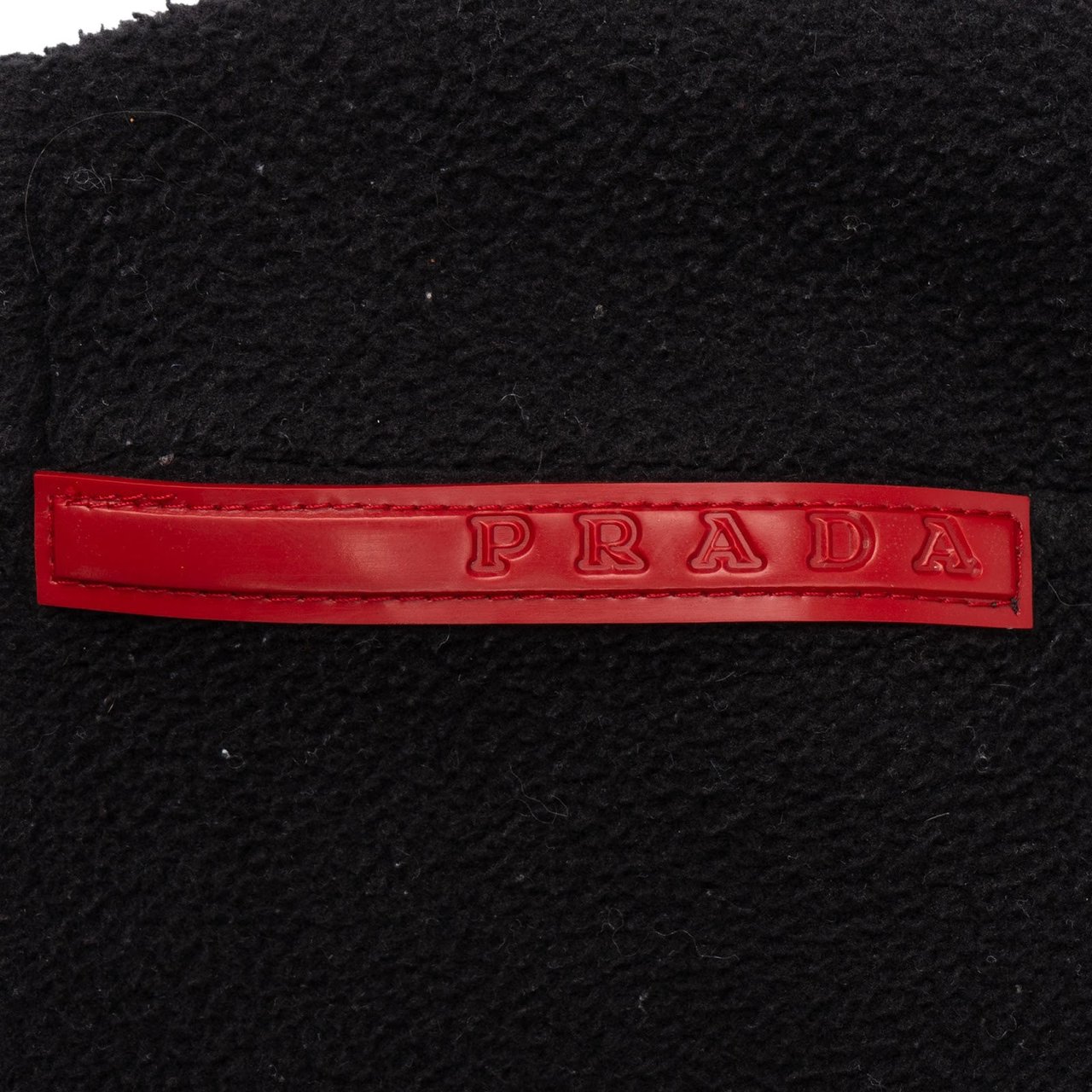 Prada Prada Black Sport Fleece Jacket (M) Zwart