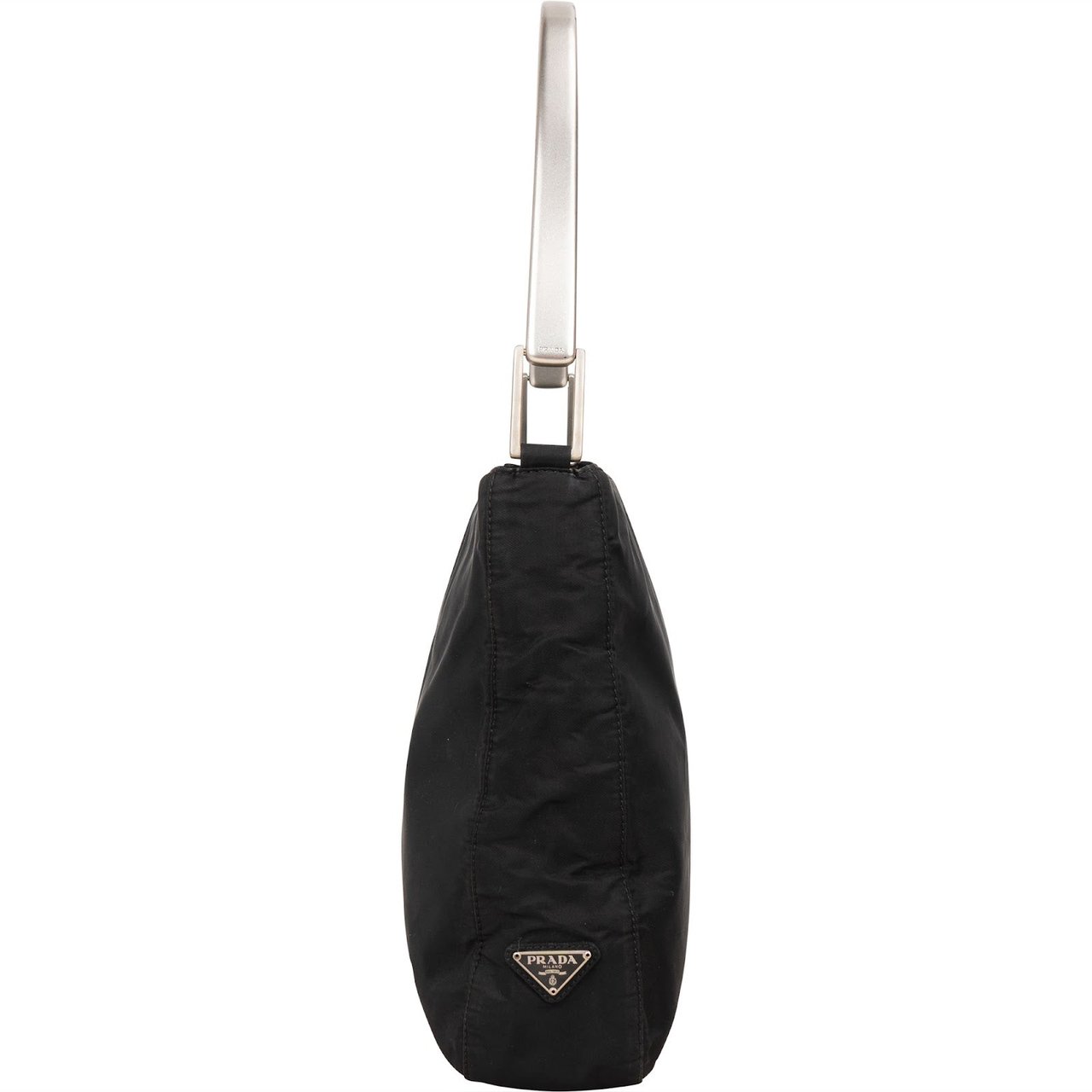 Prada Tessuto Handle Triangle Shoulder Bag Zwart