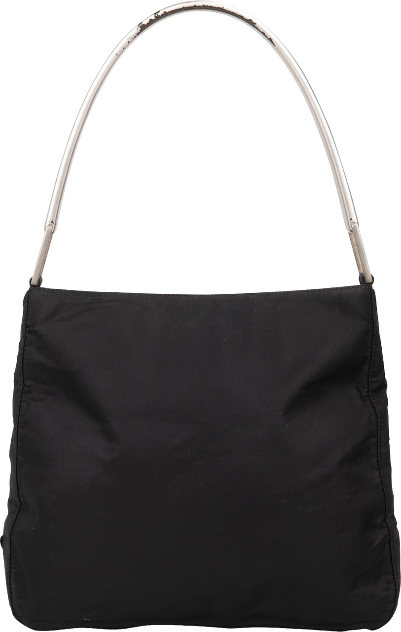 Prada Tessuto Handle Triangle Shoulder Bag Zwart