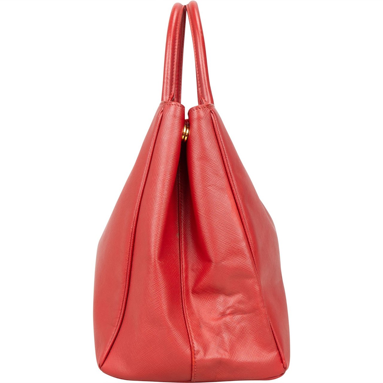 Prada Prada Red Saffiano Leather Galleria Handbag Rood