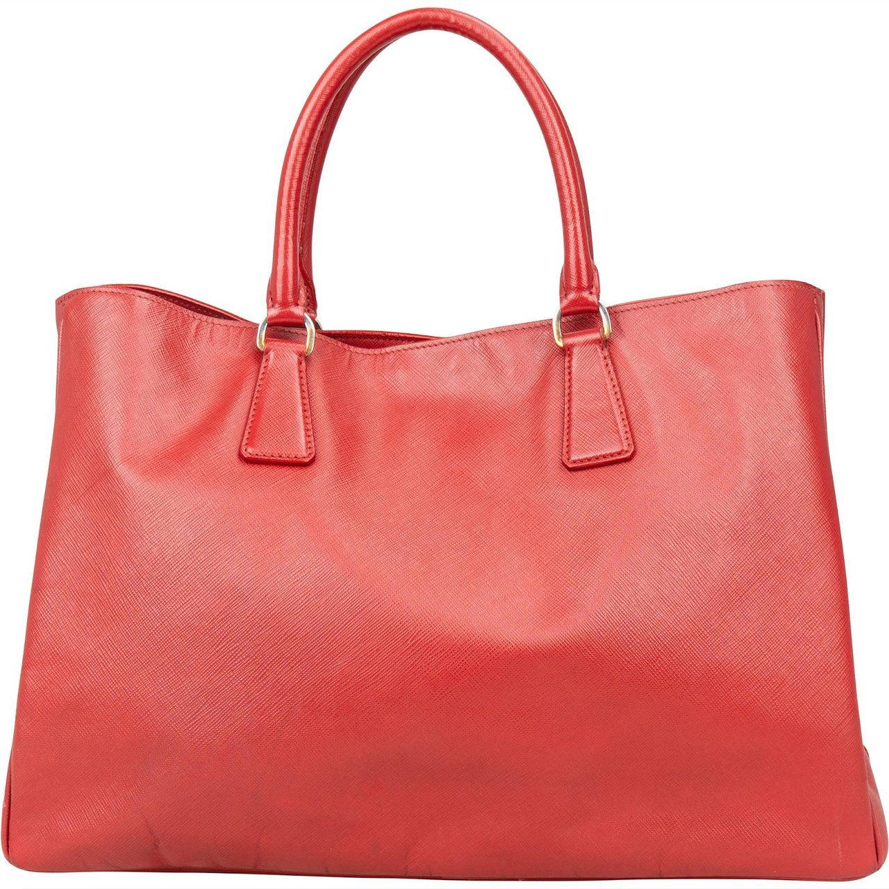 Prada Prada Red Saffiano Leather Galleria Handbag Rood