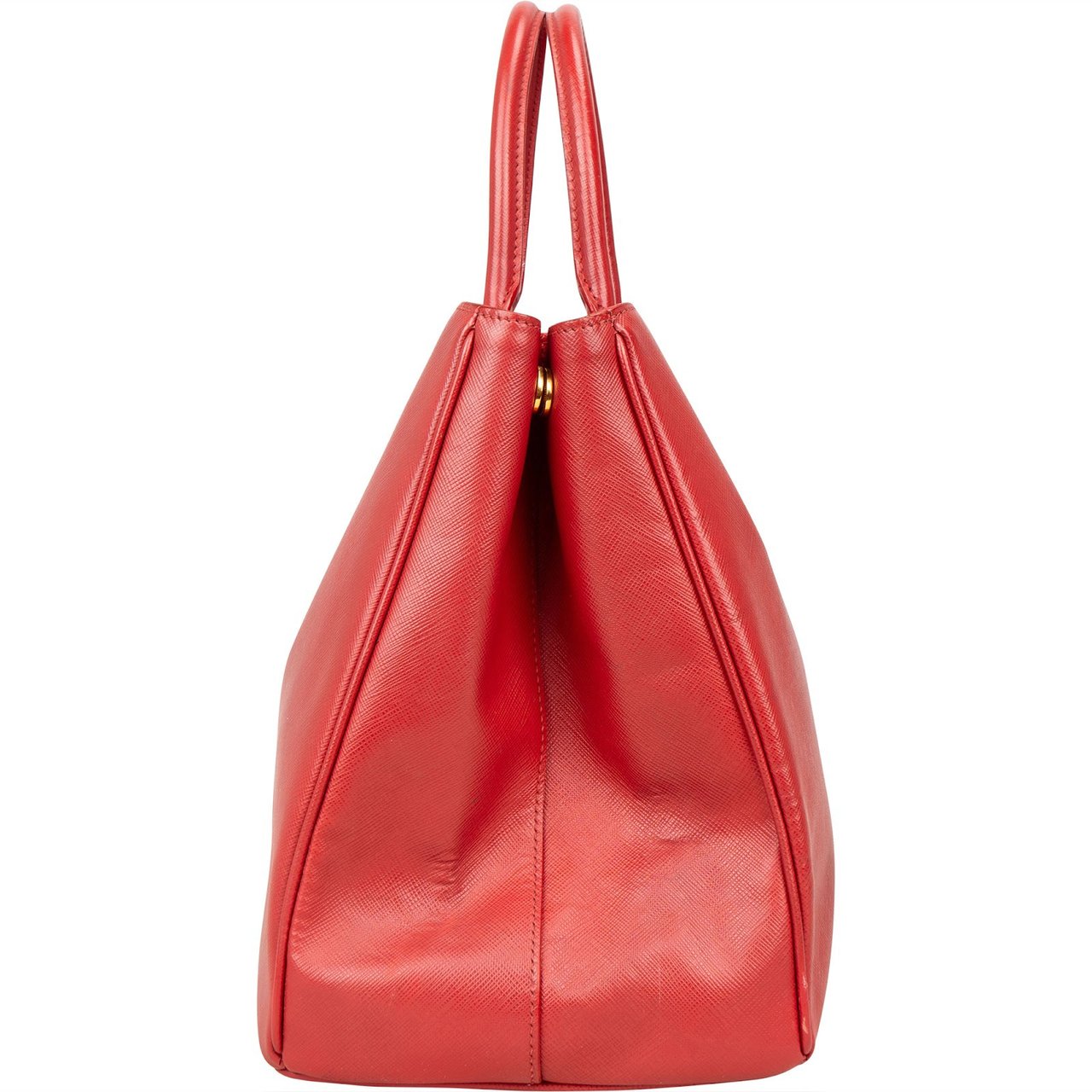 Prada Prada Red Saffiano Leather Galleria Handbag Rood