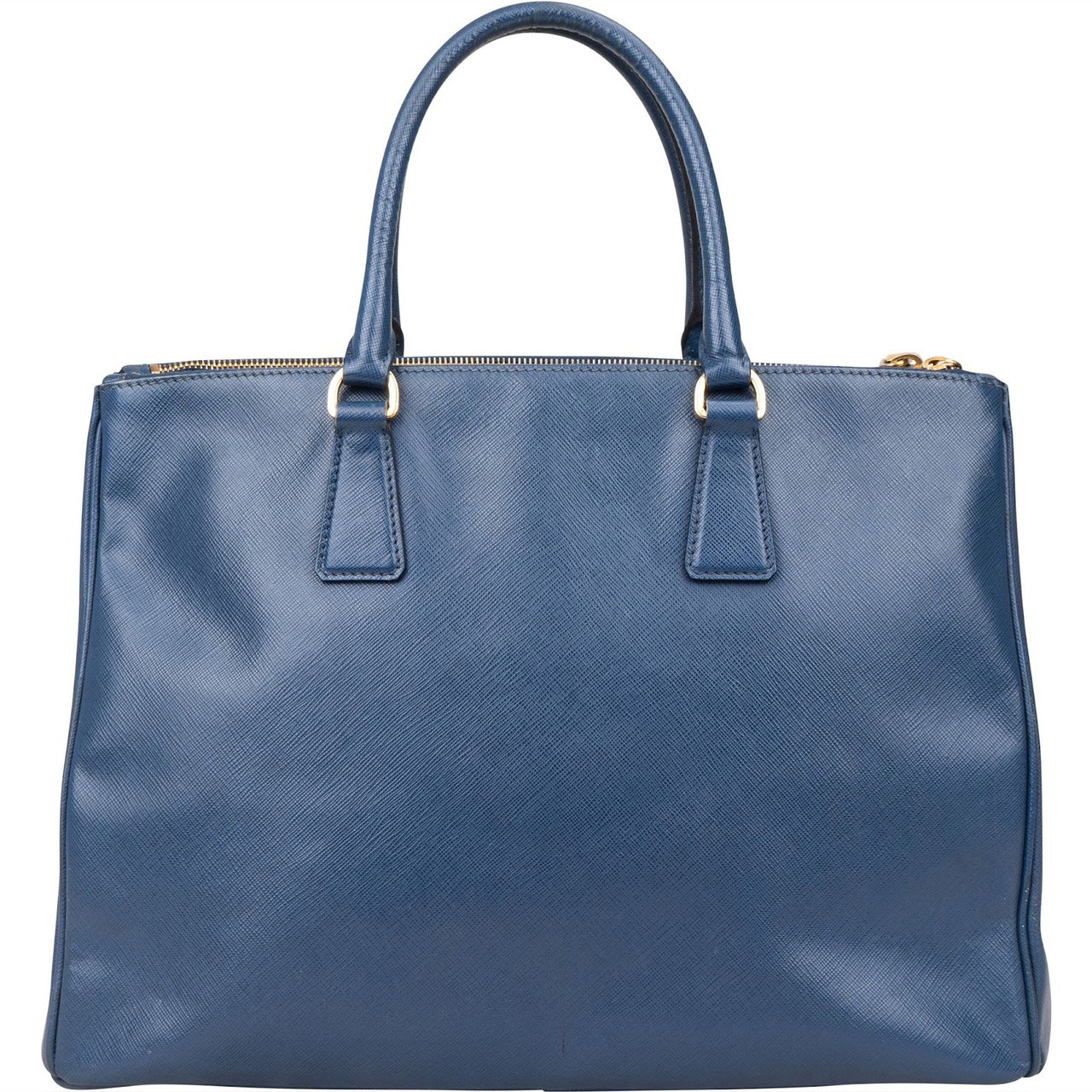 Prada Prada Blue Saffiano Leather Galleria Handbag Blauw