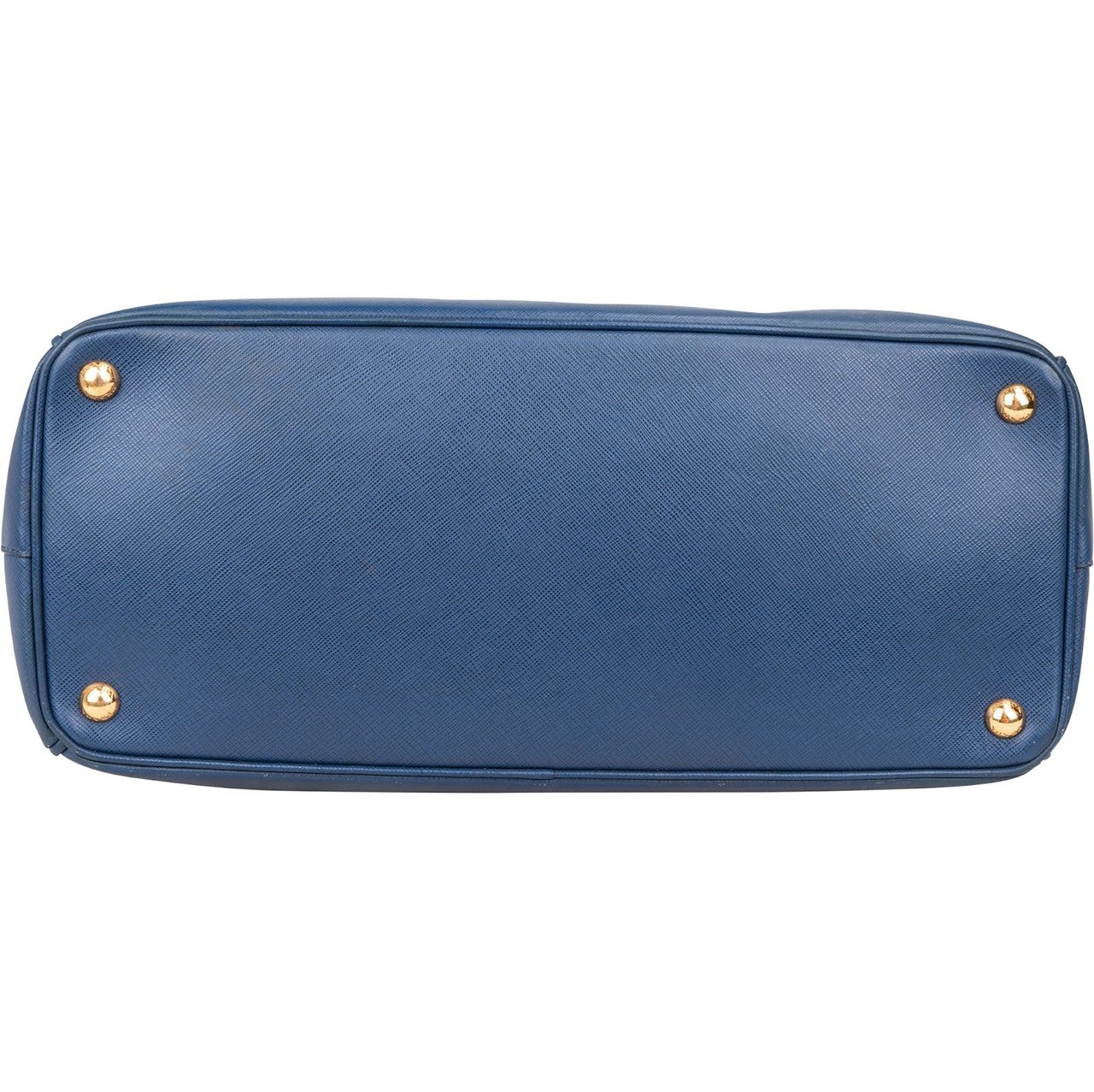 Prada Prada Blue Saffiano Leather Galleria Handbag Blauw