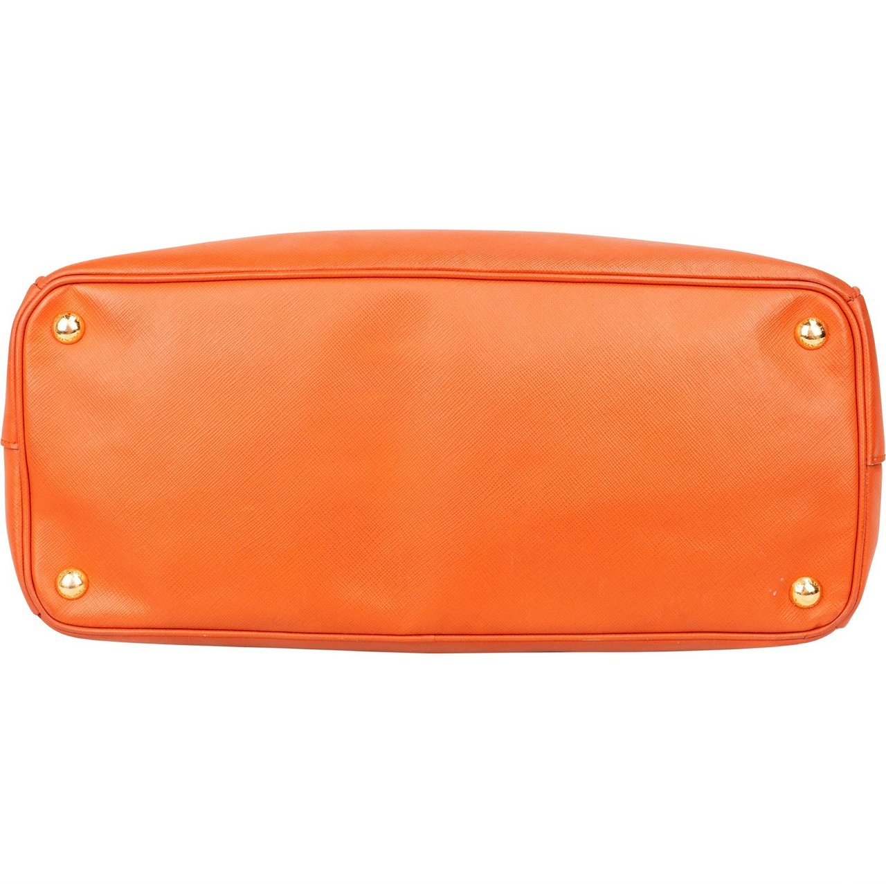 Prada Prada Orange Saffiano Leather Lux Galleria Handbag Oranje