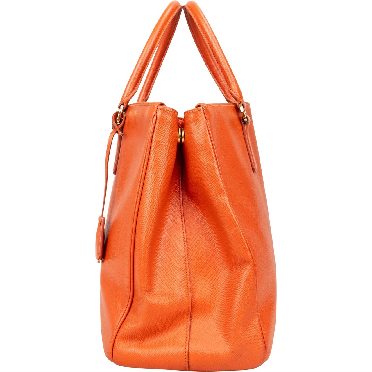 Prada Prada Orange Saffiano Leather Lux Galleria Handbag Oranje