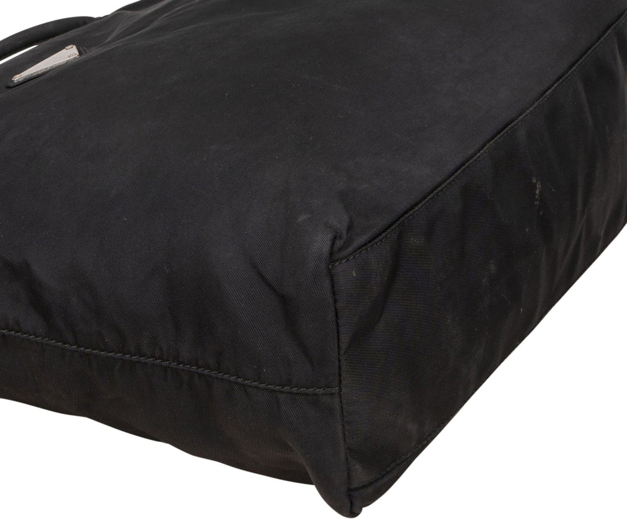 Prada Prada Nylon Triangle Handbag Zwart