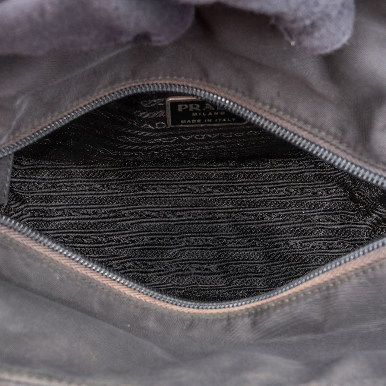 Prada Prada Nylon Triangle Handbag Zwart