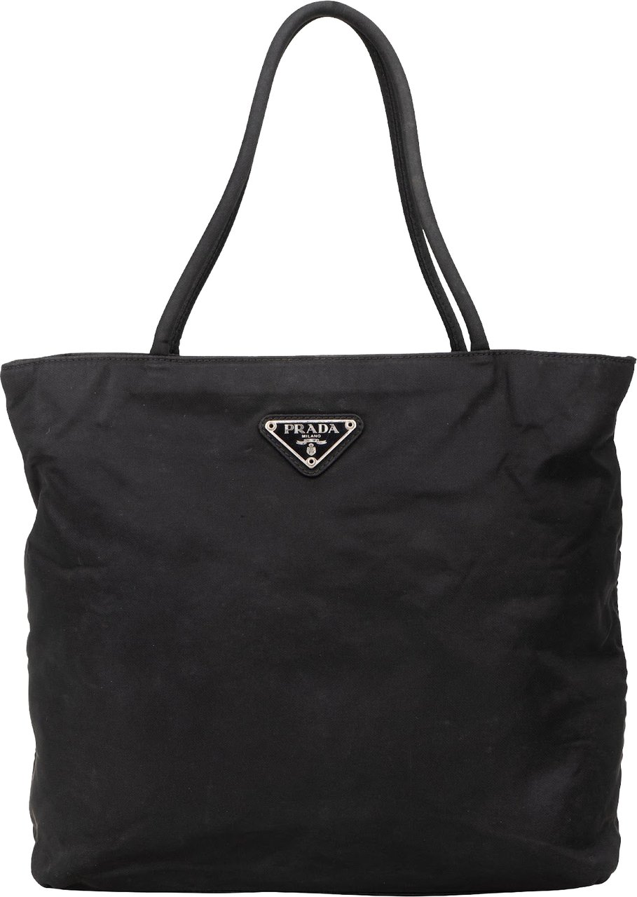 Prada Nylon Triangle Handbag Zwart