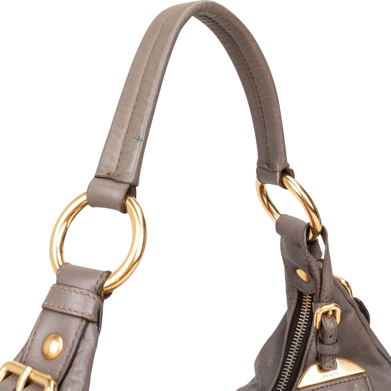 Prada Prada Vitello Daino Hobo Shoulder Bag Divers