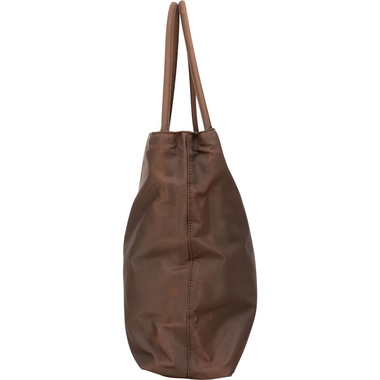 Prada Prada Tessuto Nylon Tote Shoulder Bag Bruin