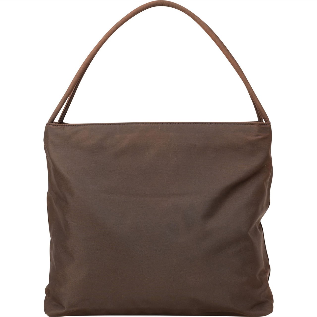 Prada Prada Tessuto Nylon Tote Shoulder Bag Bruin