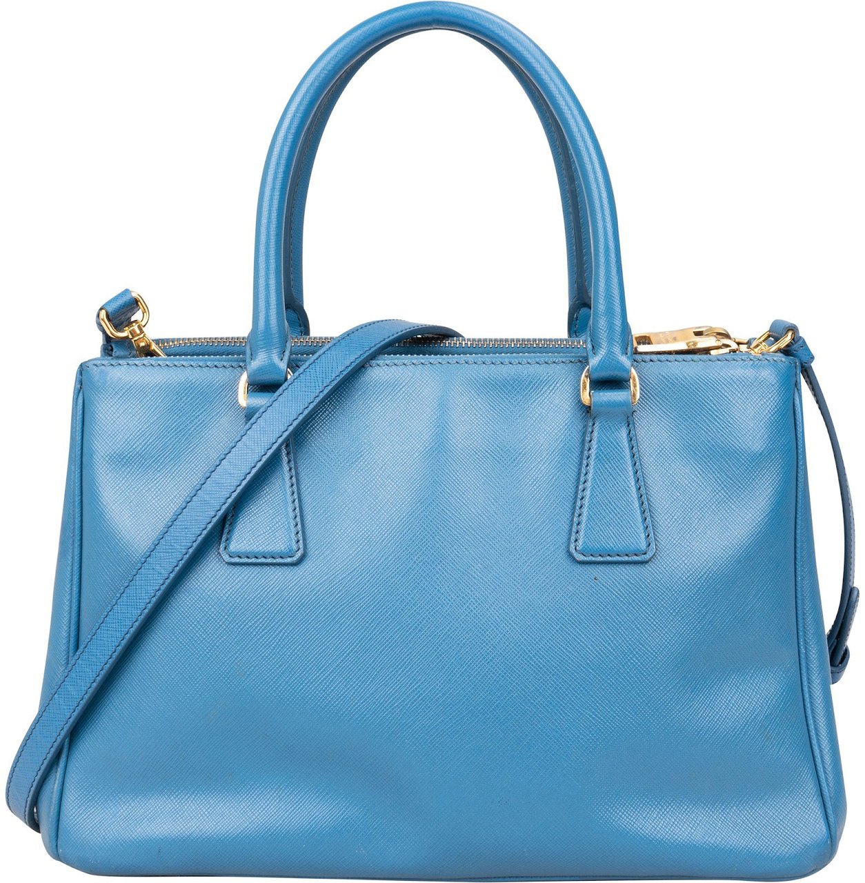 Prada Prada Saffiano Leather Galleria Handbag Blauw
