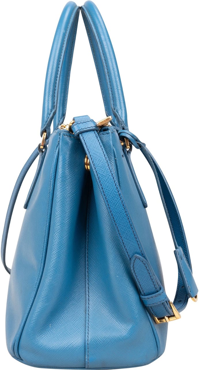 Prada Prada Saffiano Leather Galleria Handbag Blauw