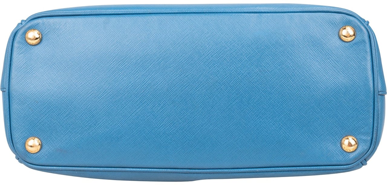 Prada Prada Saffiano Leather Galleria Handbag Blauw