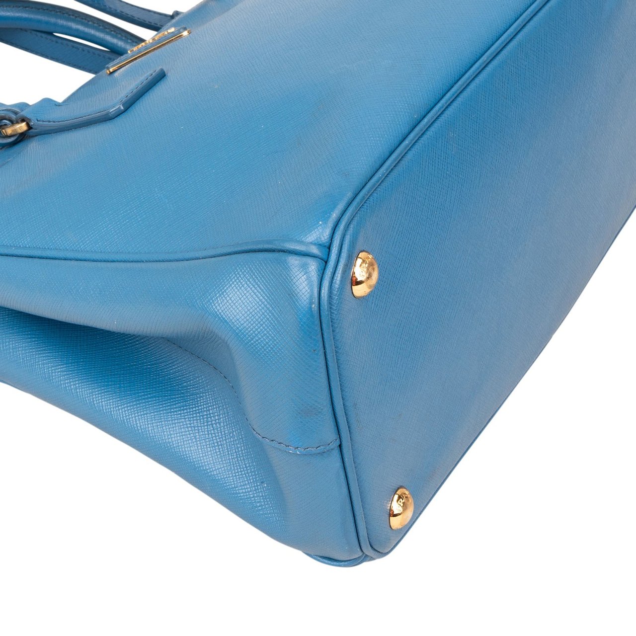 Prada Prada Saffiano Leather Galleria Handbag Blauw