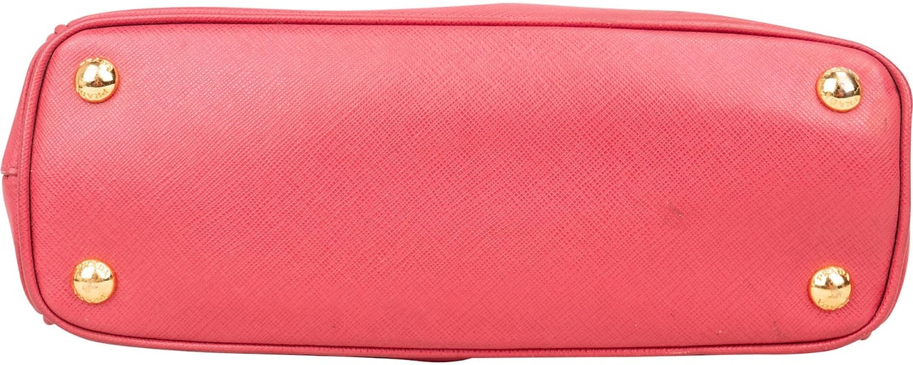 Prada Prada Saffiano Leather Small Galleria Tote Handbag Rood
