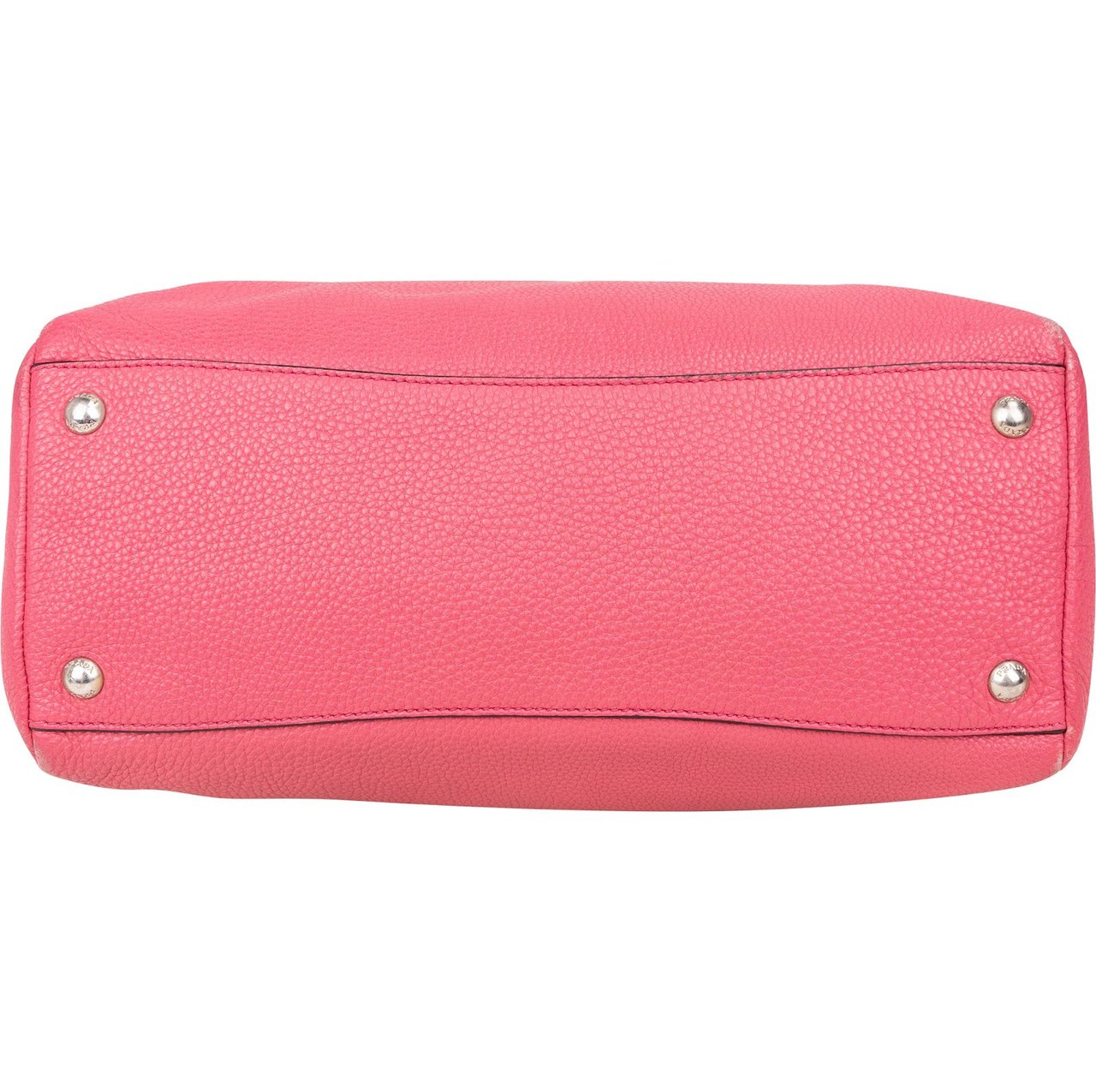 Prada Prada Grained Leather Bauletto Handbag Rood