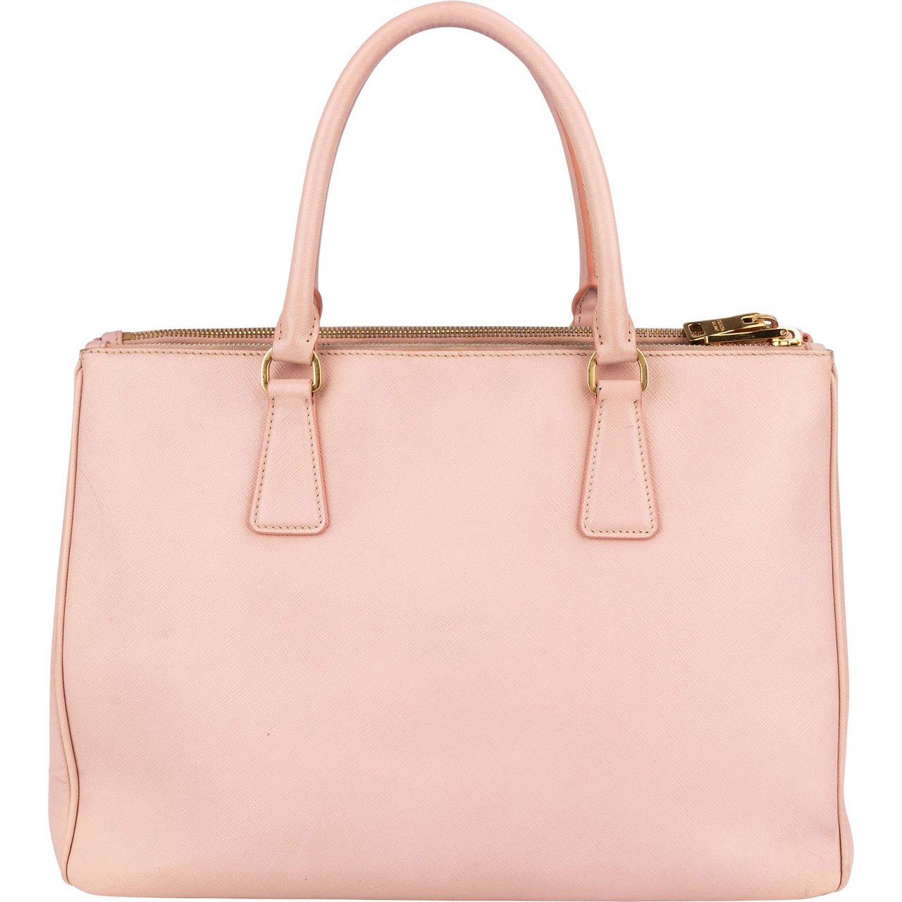 Prada Prada Pink Saffiano Leather Galleria Handbag Rood