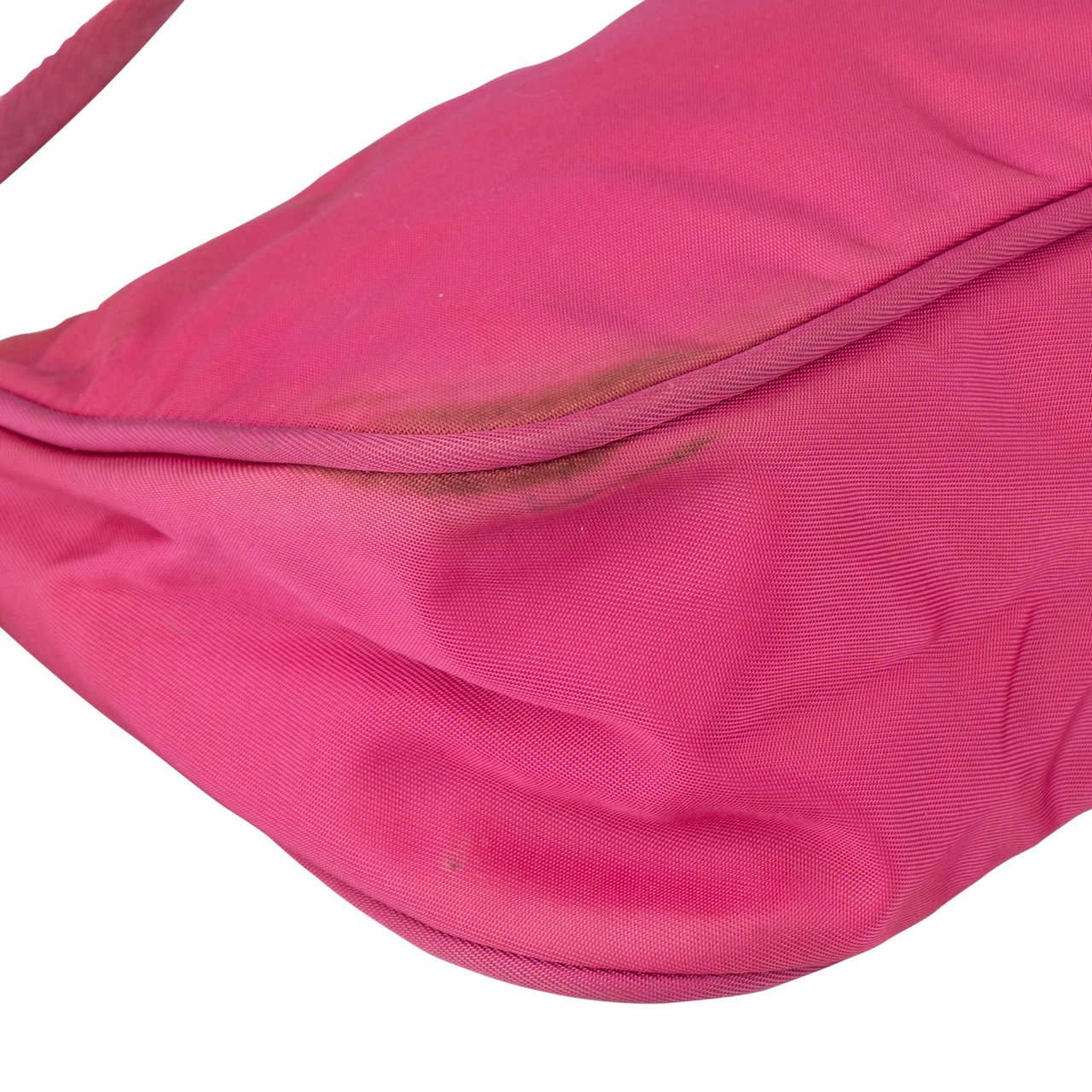 Prada Prada Pink Nylon Triangle Handbag Roze