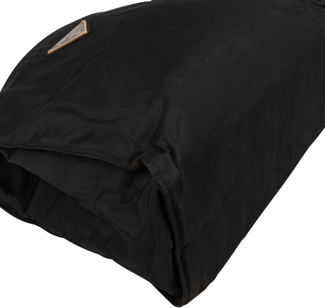 Prada Prada Nylon Triangle Handbag Zwart