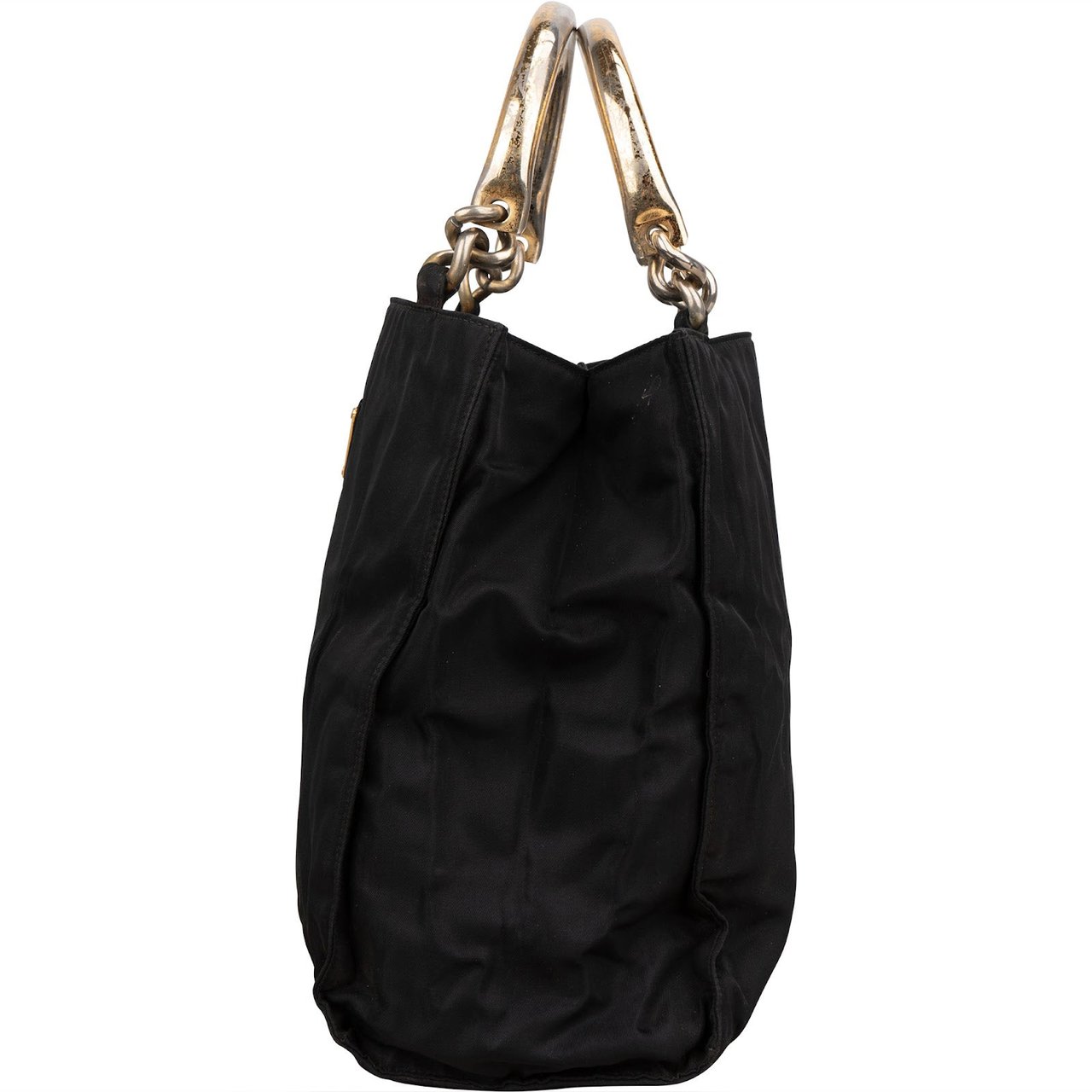 Prada Prada Nylon Triangle Handbag Zwart