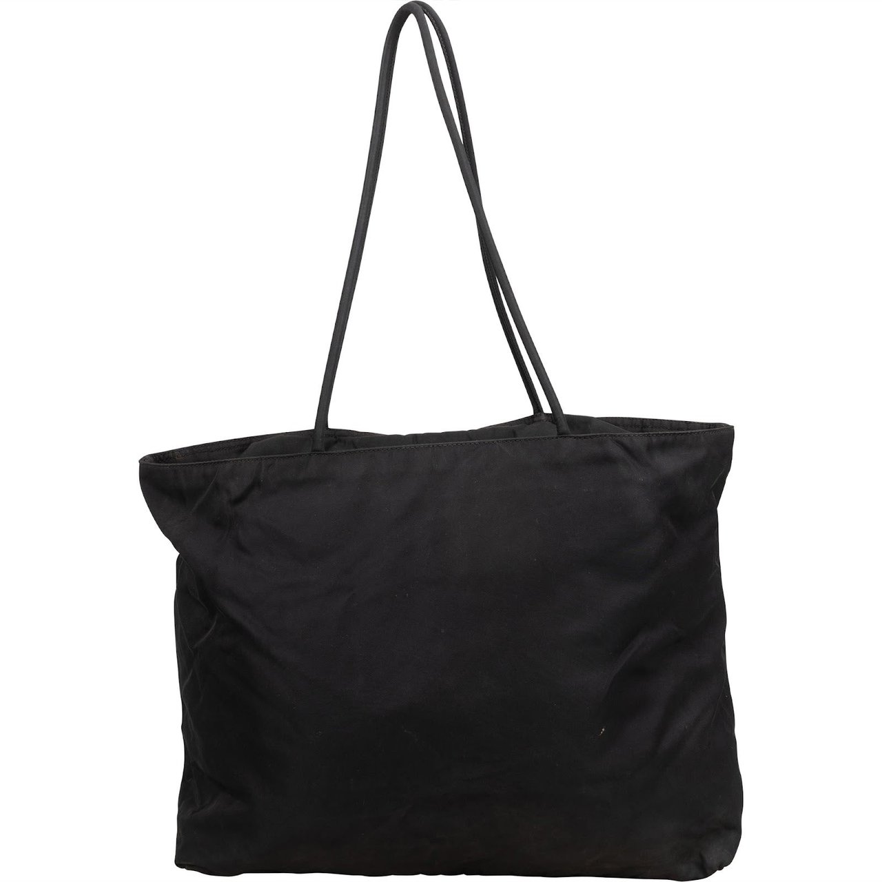 Prada Prada Nylon Triangle Tote Shoulder Bag Zwart