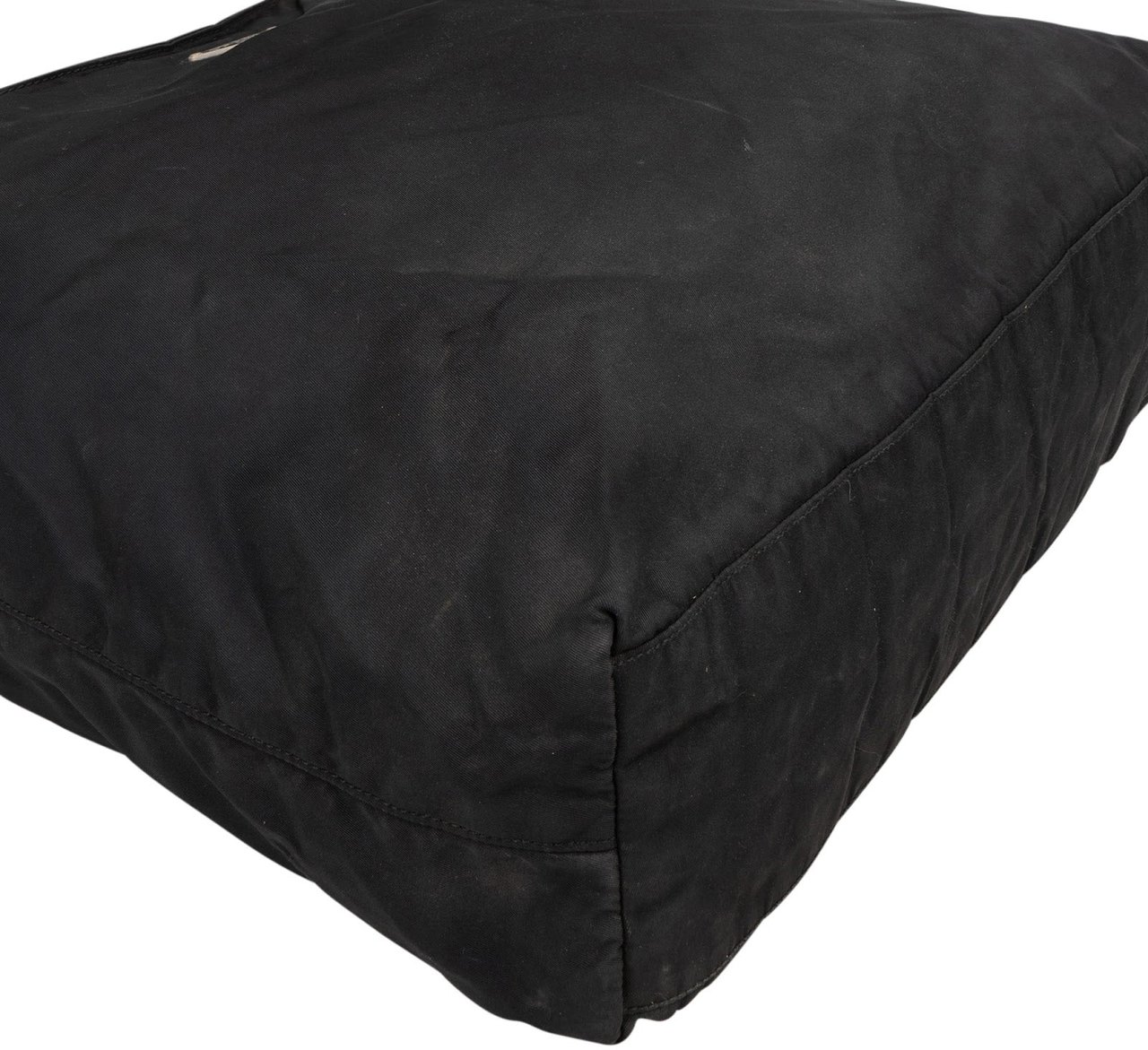 Prada Prada Nylon Triangle Tote Shoulder Bag Zwart