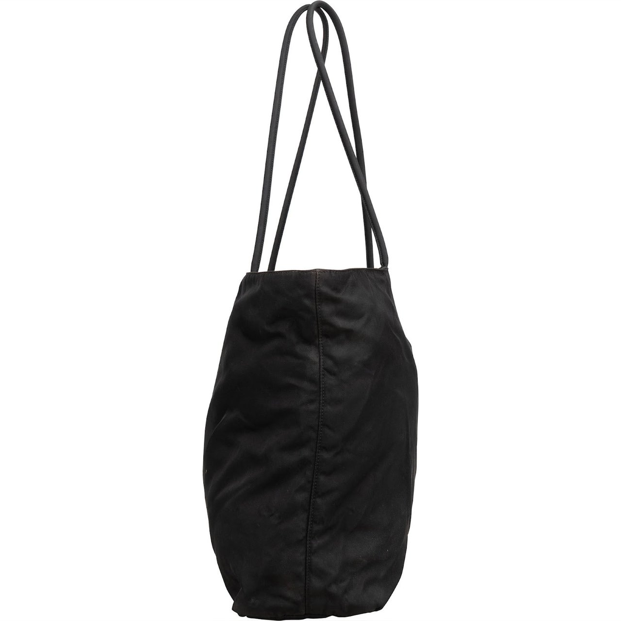 Prada Prada Nylon Triangle Tote Shoulder Bag Zwart