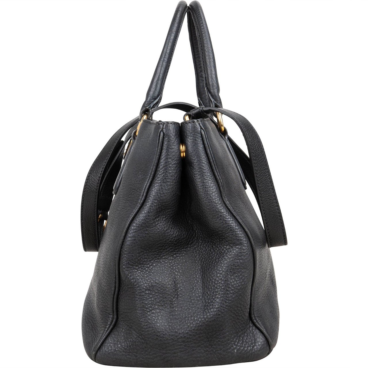 Prada Soft Calfskin Galleria Handbag Zwart