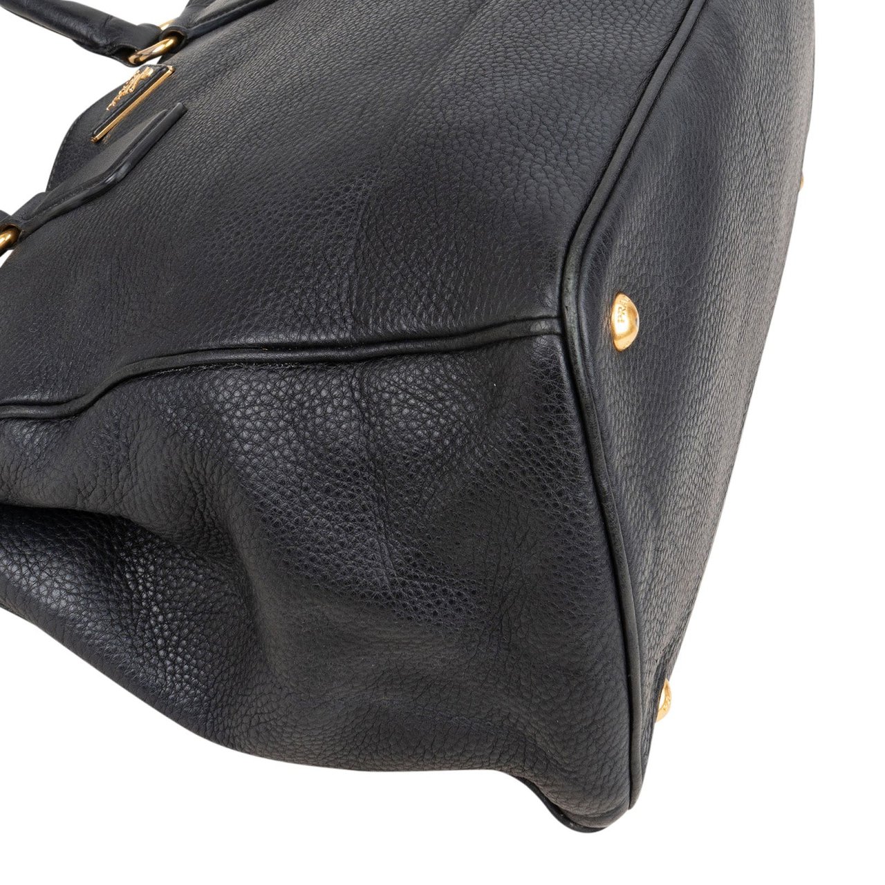 Prada Prada Soft Calfskin Galleria Handbag Zwart