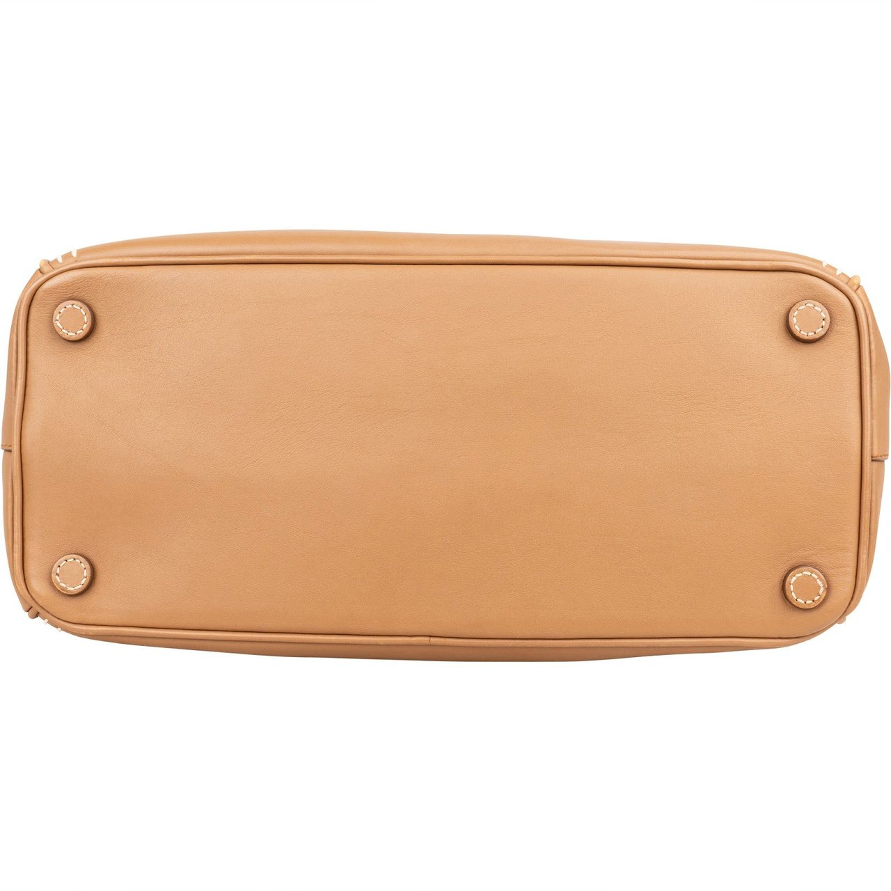 Prada Prada Stitching Leather Galleria Handbag Bruin