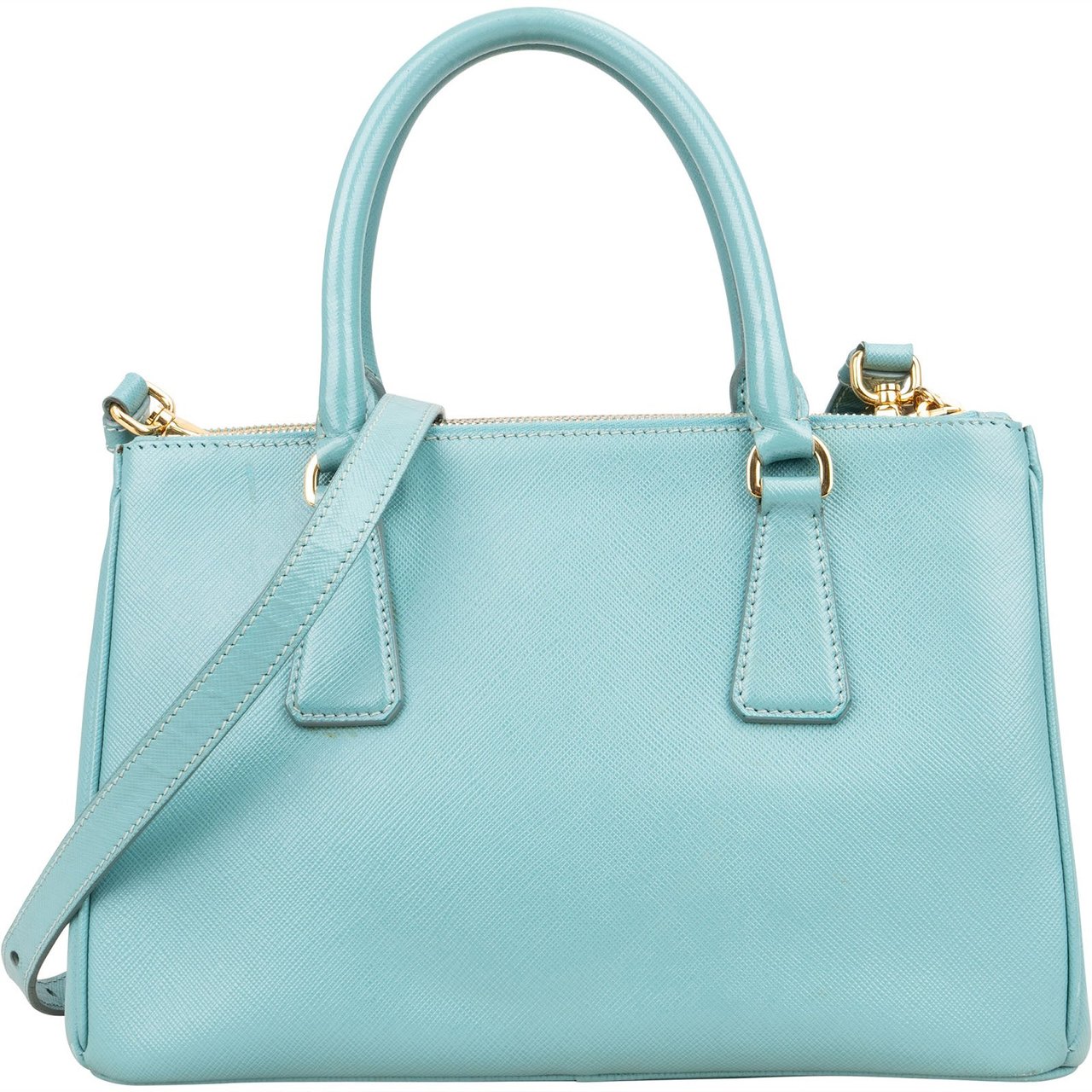 Prada Prada Saffiano Leather Galleria Handbag Lichtblauw