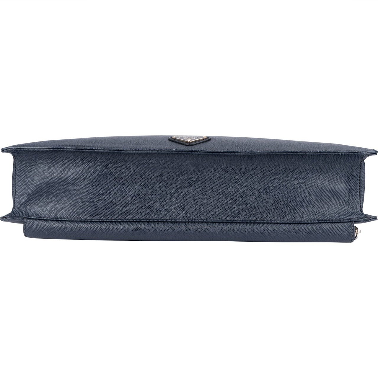 Prada Prada Saffiano Leather Business Handbag Navy