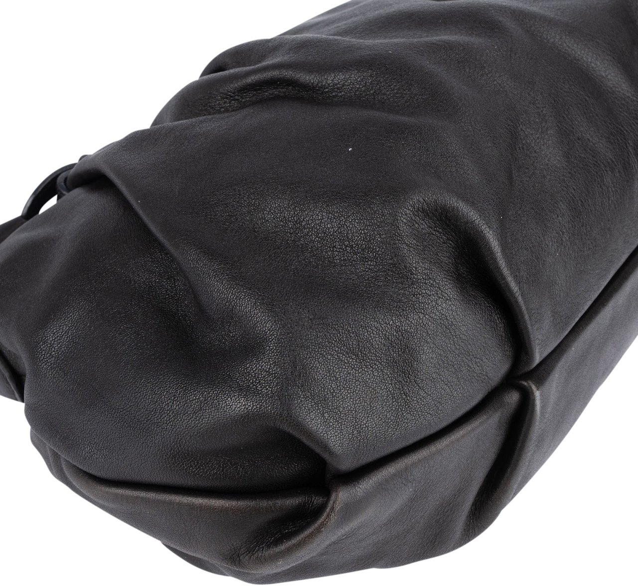 Prada Nappa Leather Gaufre Hobo Shoulder Bag Zwart