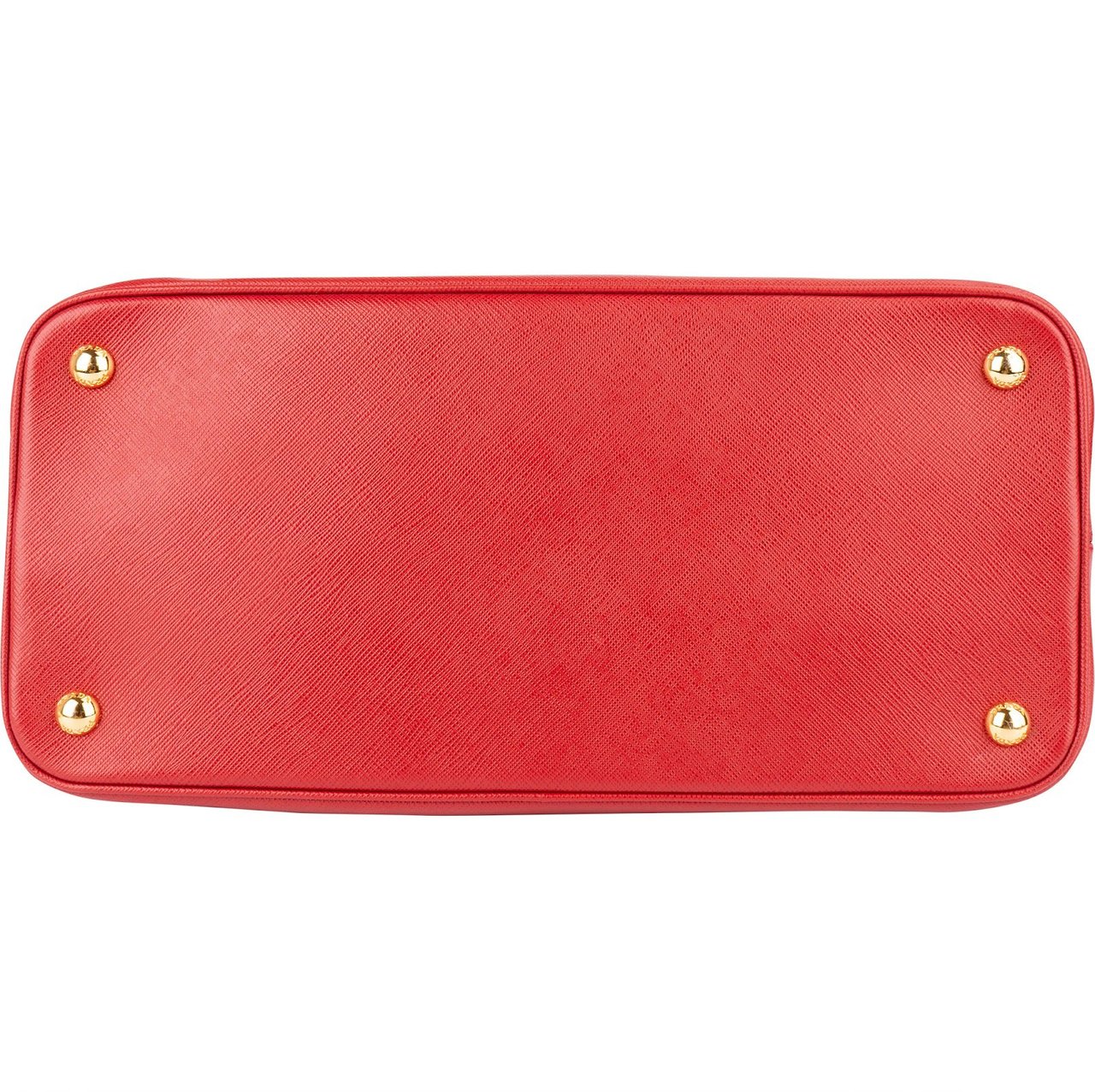 Prada Prada Red Saffiano Leather Promenade Handbag Rood