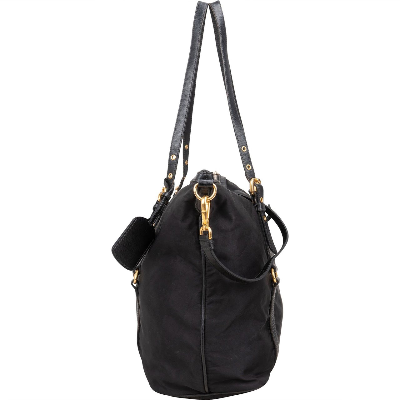 Prada Prada Tessuto Tote Shoulder Bag Zwart