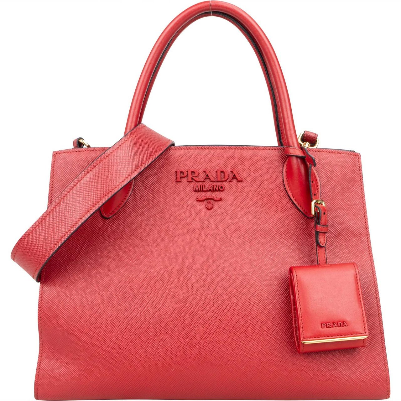 Prada Saffiano Leather Tote Handbag Divers
