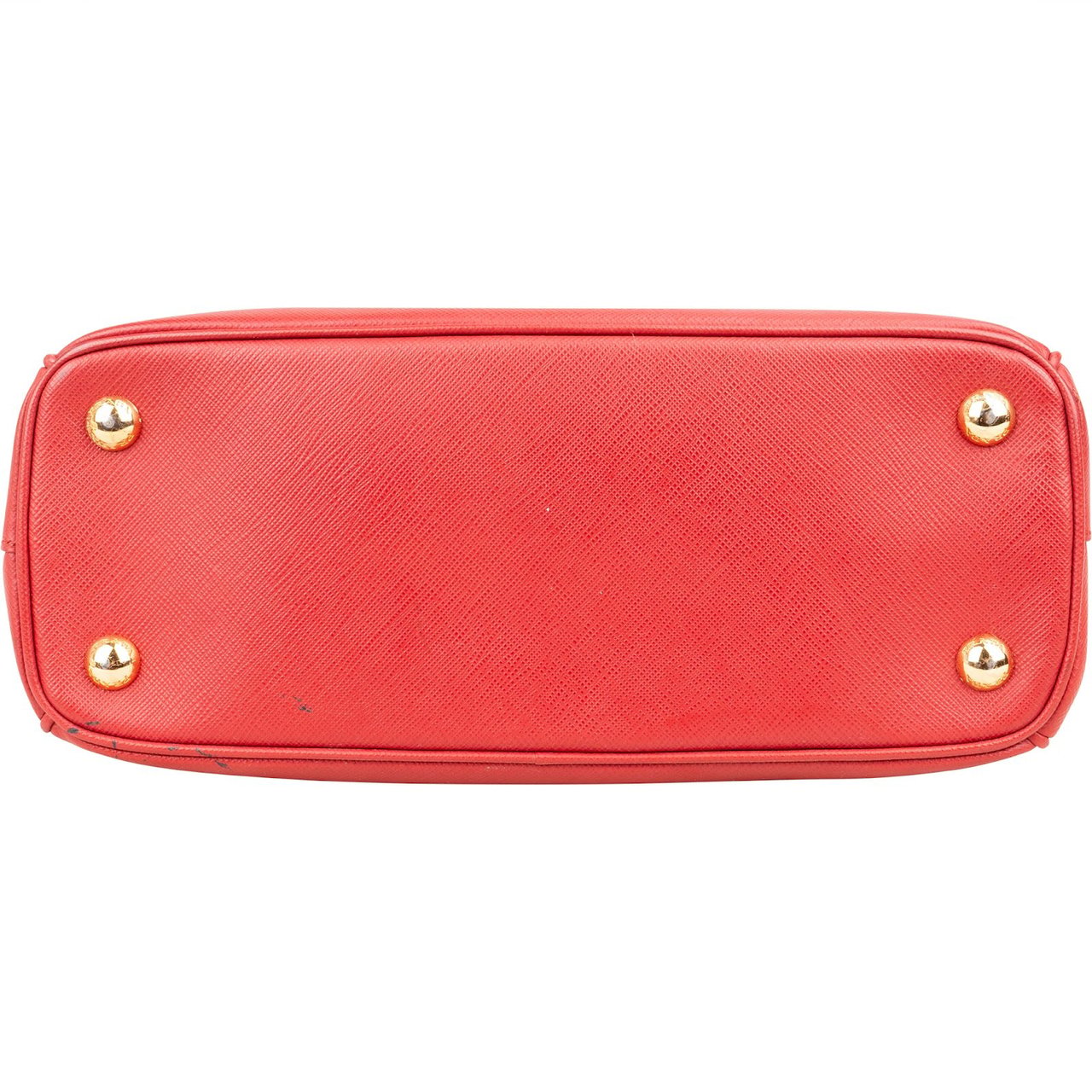 Prada Saffiano Leather Small Galleria Handbag Rood
