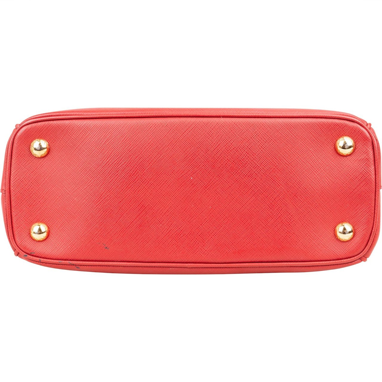 Prada Prada Saffiano Leather Small Galleria Handbag Rood