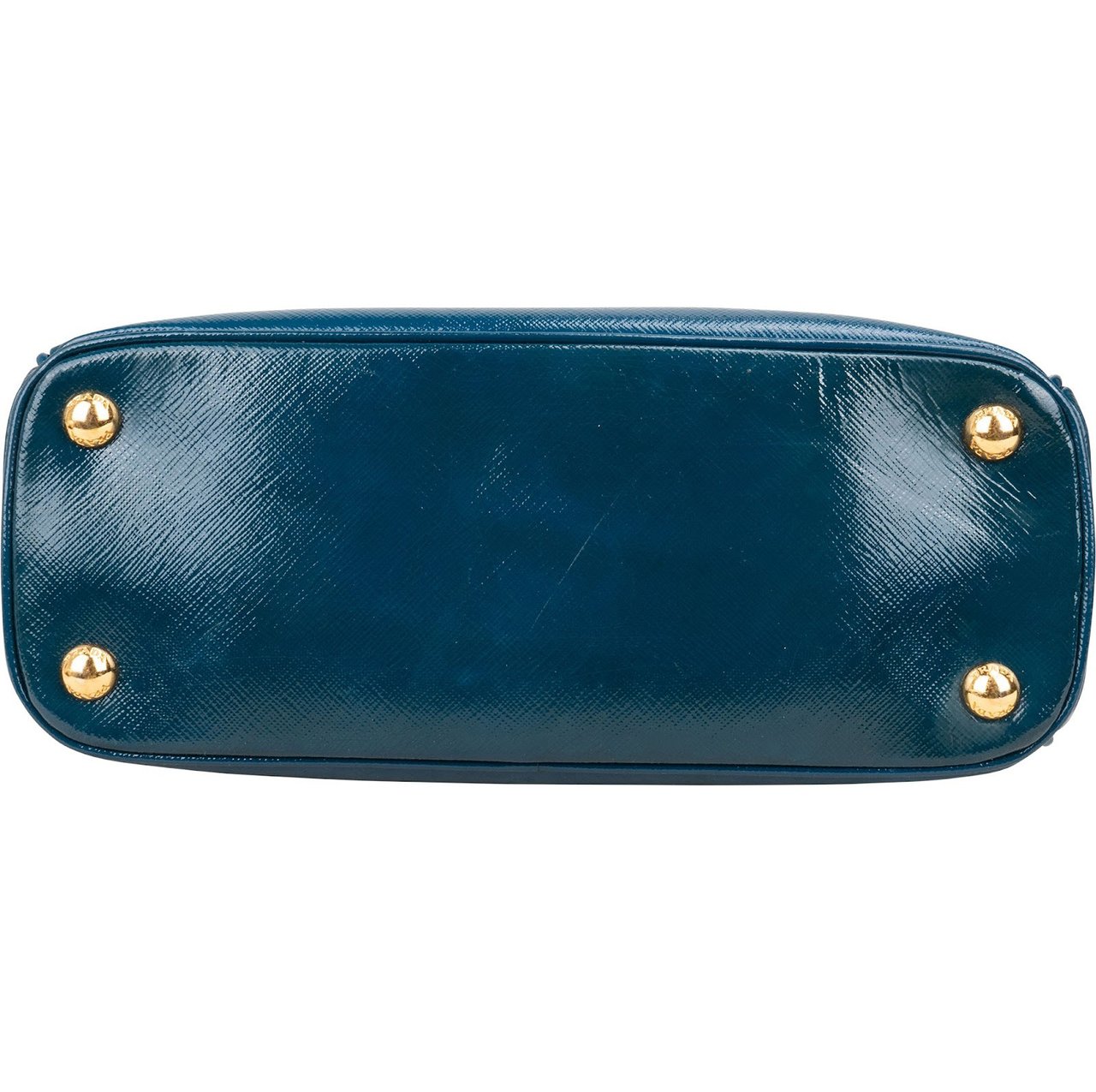 Prada Prada Saffiano Vernice Galleria Handbag Blauw