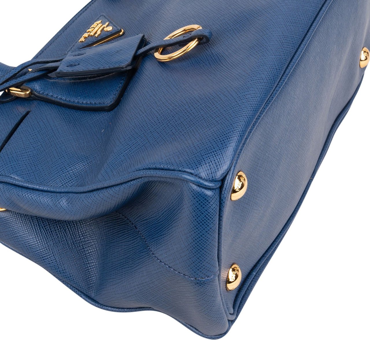 Prada Prada Saffiano Leather Small Galleria Handbag Blauw