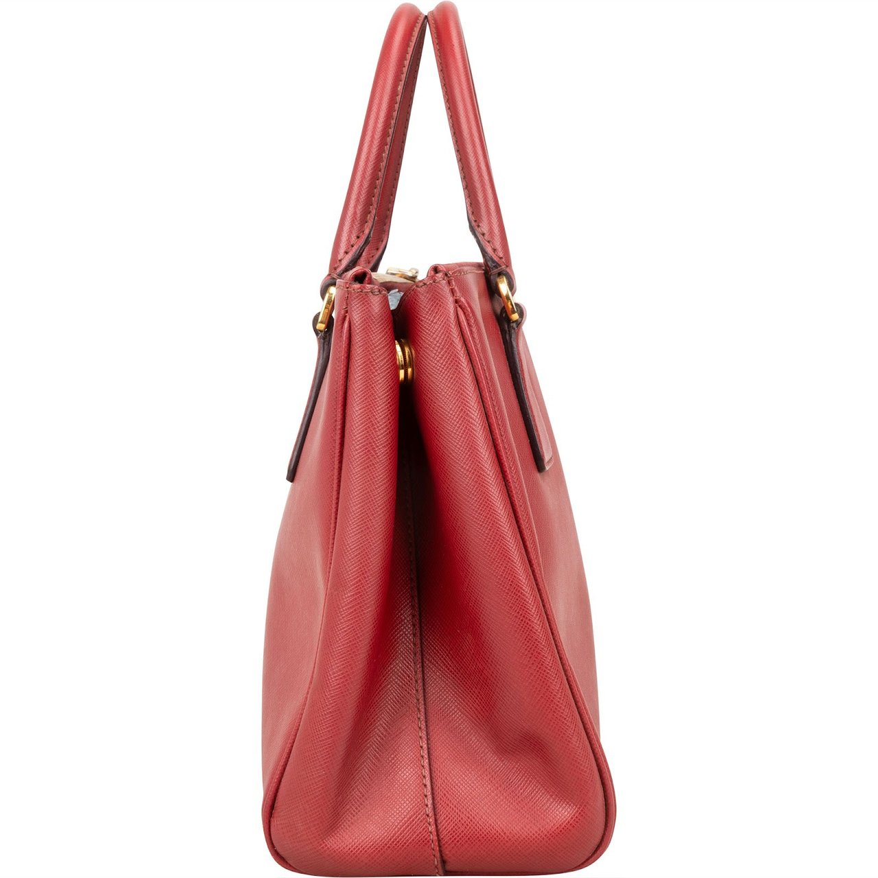 Prada Saffiano Leather Galleria Handbag Rood