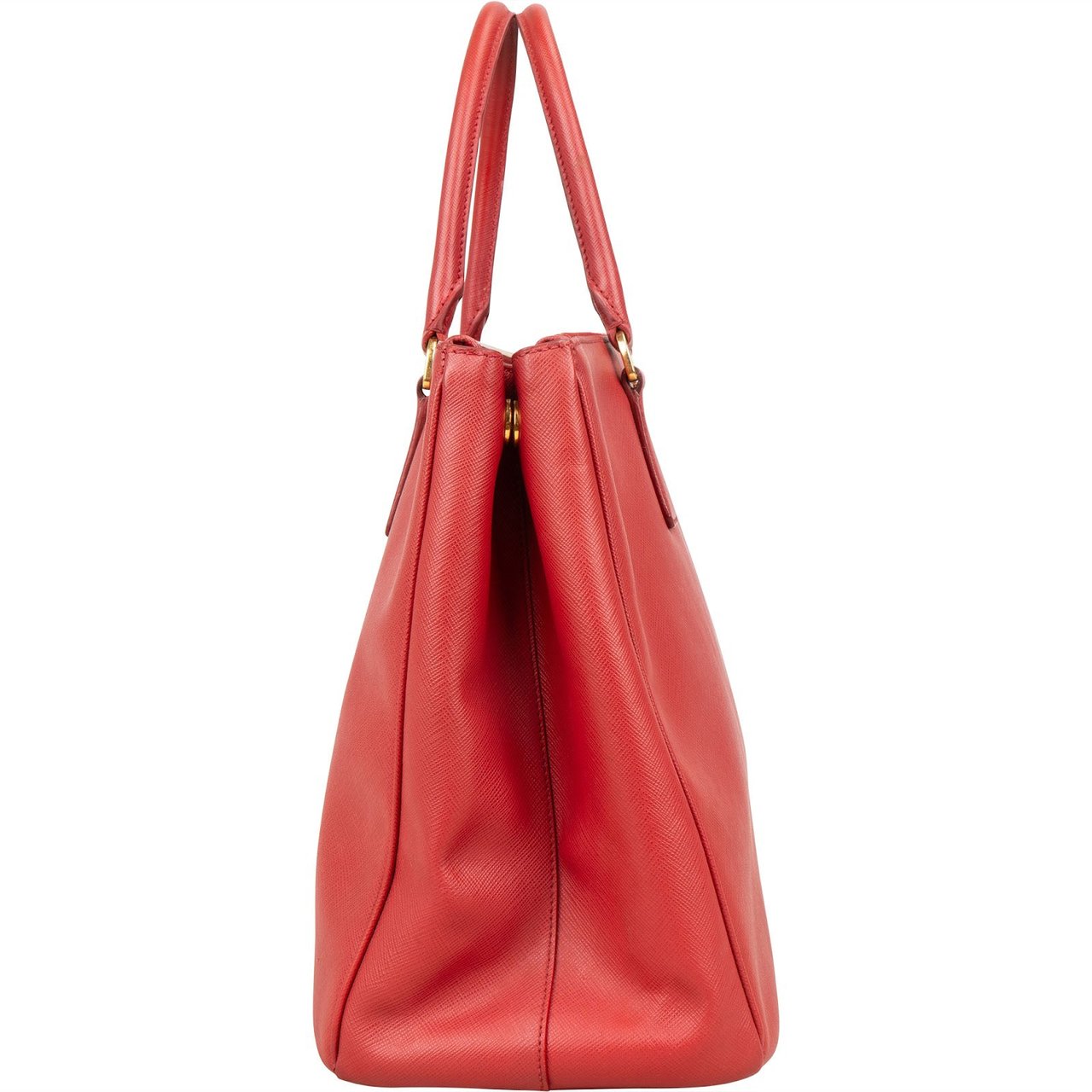Prada Prada Saffiano Leather Galleria Handbag Rood