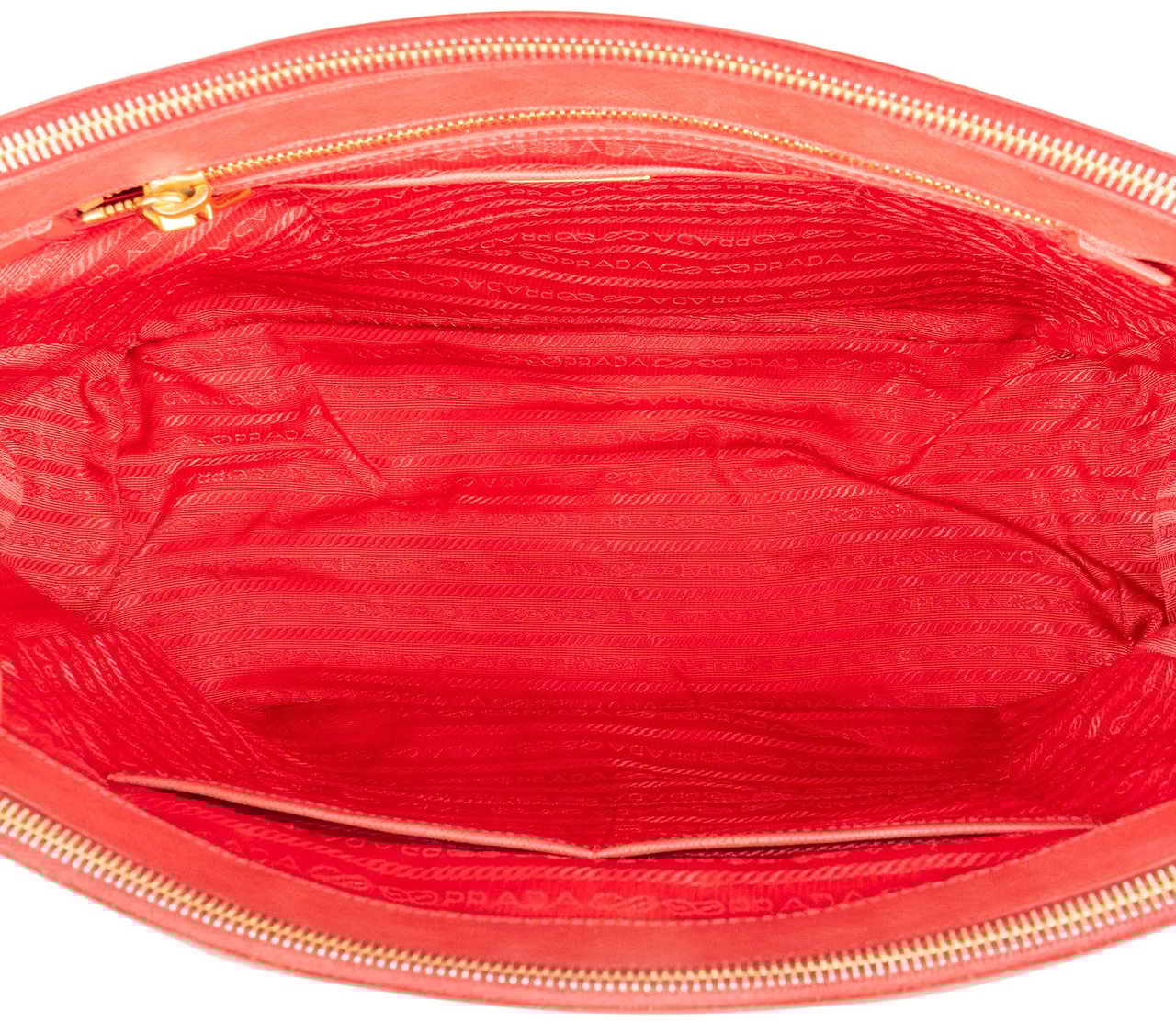 Prada Prada Saffiano Leather Galleria Handbag Rood