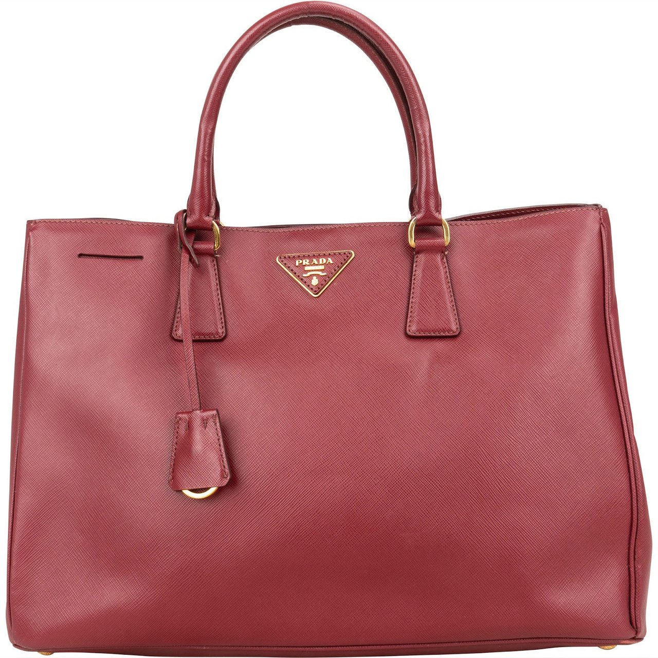 Prada Prada Saffiano Leather Galleria Tote Handbag Rood