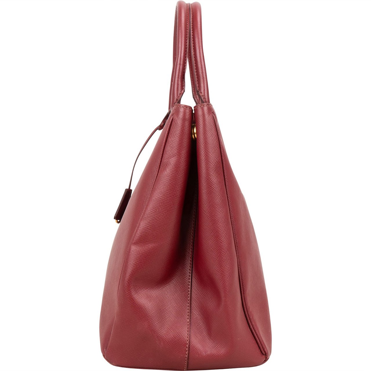 Prada Prada Saffiano Leather Galleria Tote Handbag Rood