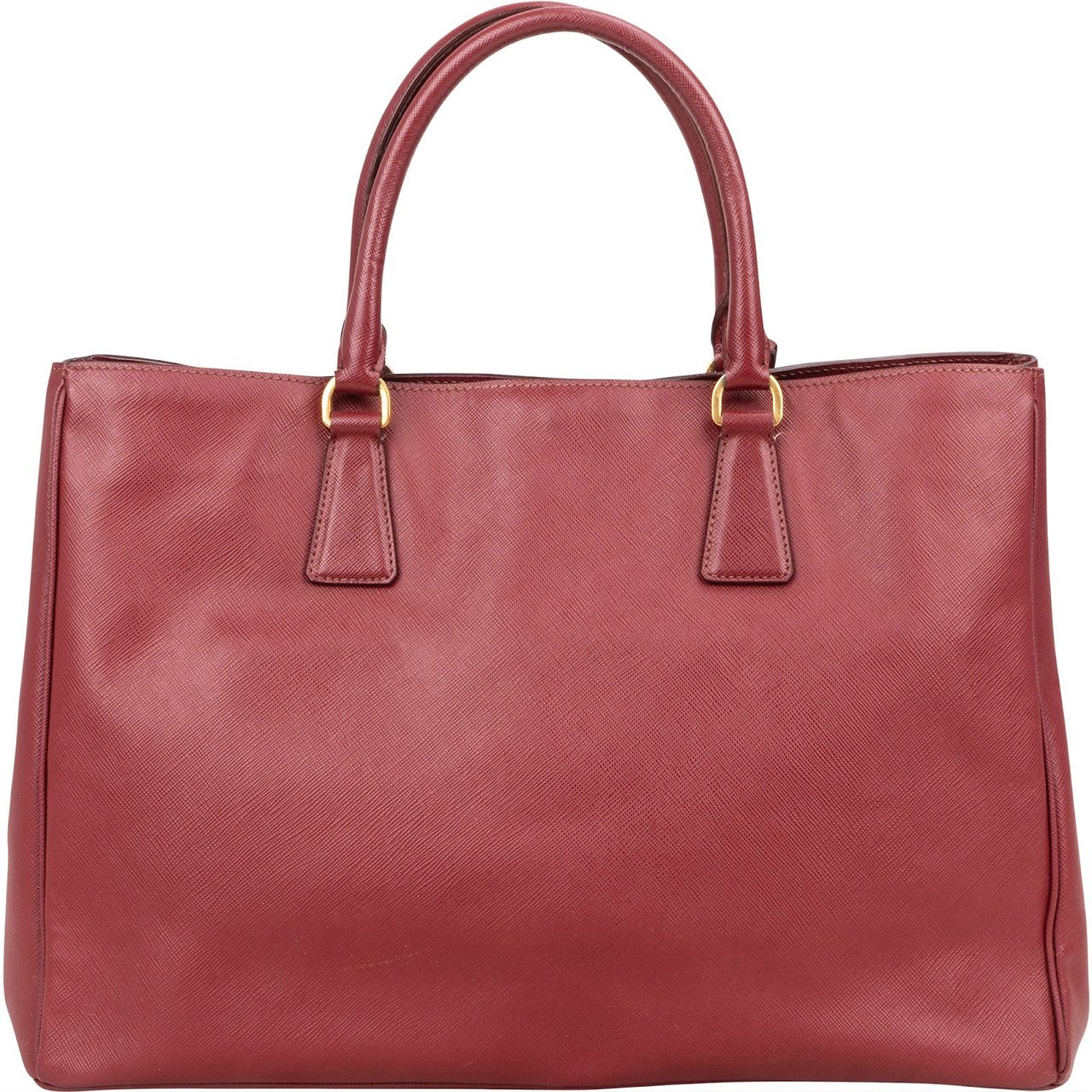 Prada Prada Saffiano Leather Galleria Tote Handbag Rood